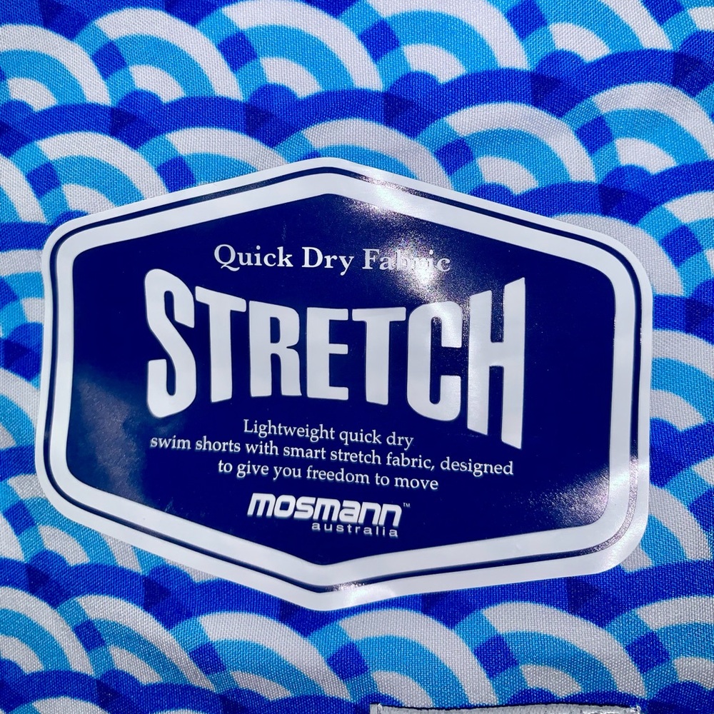 NWT Swim Shorts Trunks Mosmann Australia Quick Dry Stretch Men’s Beach Pool Gift - Picture 4 of 6